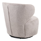 Fotoliu rotativ Marelia, Clasic olive, Gri - Multicolor, 73x76x76 cm - Multicolor
