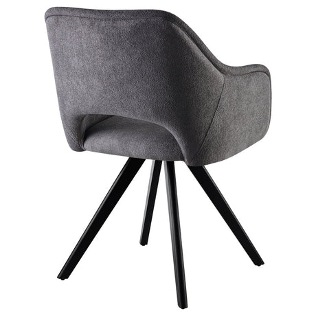 Fotoliu rotativ Soreyia tesatura Gri, inchis, 63x59x83 cm