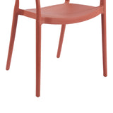 Fotoliu stivuibil Ankara, Rattan -PE, Terracotta, Multicolor, 54x55x77 cm