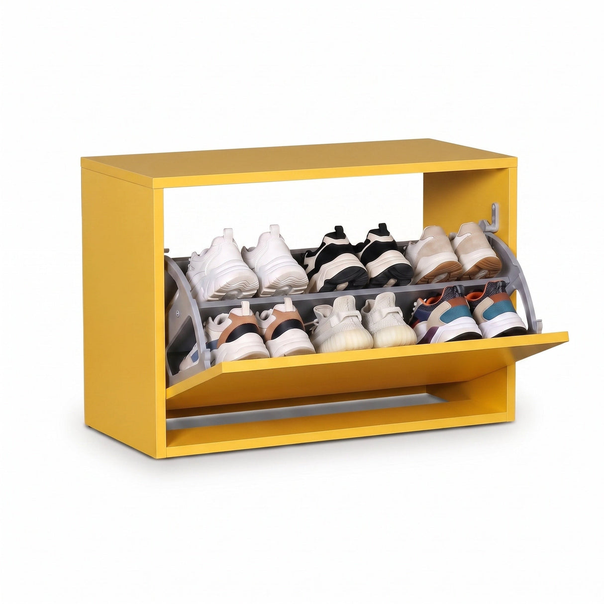 Pantofar Băncuță SHC-110-BB-1 Home Collection®, cu Șezut, 6 Perechi, 60x42x30 cm - Galben | SKU: SHC-110-HH-1