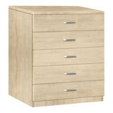 Gioko Comoda cu 5 sertare, Natural, 80x40x100 cm