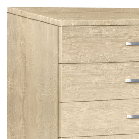 Gioko Comoda cu 5 sertare, Natural, 80x40x100 cm