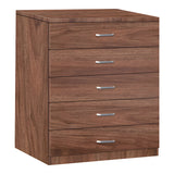Gioko Comoda cu 5 sertare, nuc, 80x40x100 cm