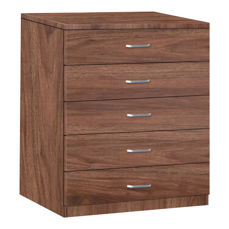 Gioko Comoda cu 5 sertare, nuc, 80x40x100 cm