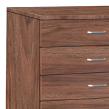Gioko Comoda cu 5 sertare, nuc, 80x40x100 cm