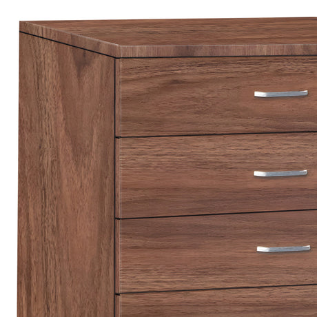 Gioko Comoda cu 5 sertare, nuc, 80x40x100 cm