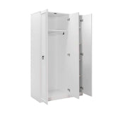 Dulap Haine GRD-1330-BB-2 Home Collection® Hampton, 3 usi, Alb, 103x185x52 cm