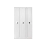 Dulap Haine GRD-1330-BB-2 Home Collection® Hampton, 3 usi, Alb, 103x185x52 cm