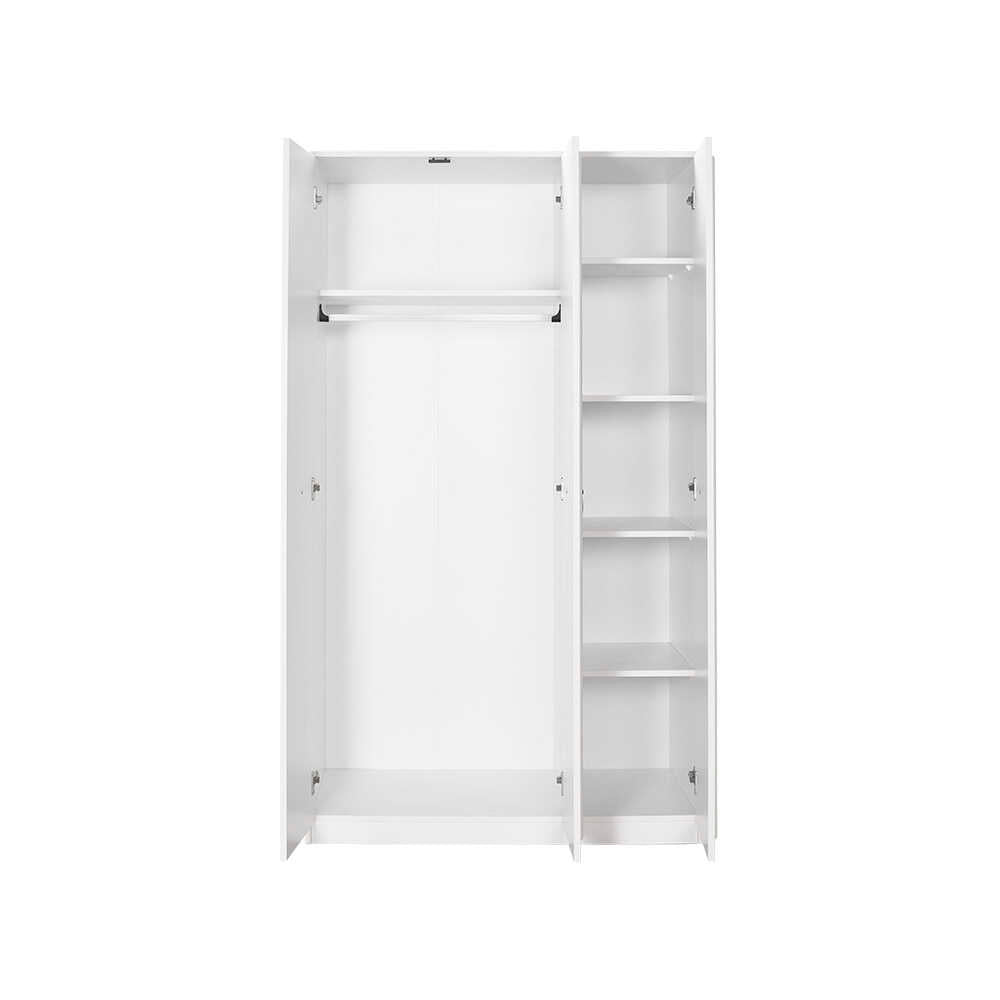 Dulap Haine GRD-1330-BB-2 Home Collection® Hampton, 3 usi, Alb, 103x185x52 cm