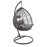 Balansoar Hudson, Metal si PP, 109x119x195 cm - Gri