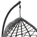 Balansoar Hudson, Metal si PP, 109x119x195 cm - Gri