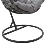 Balansoar Hudson, Metal si PP, 109x119x195 cm - Gri