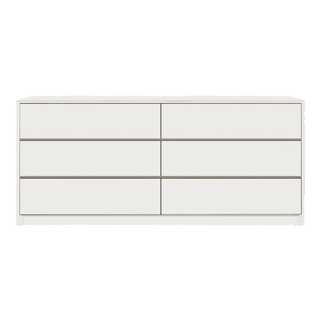 Comoda Kuanger cu sertare, Alb - Stejar, 120x40x70 cm