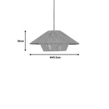 Lampa Boho Jarpie, Natural, 49x49x20 cm