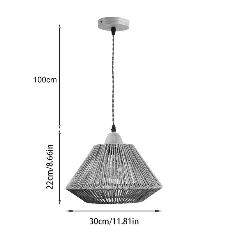 Lampa Boho Ligua, Natural, 30x30x22 cm