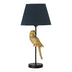 Lampa de masa Birdly metal, negru-auriu, D25x47 cm