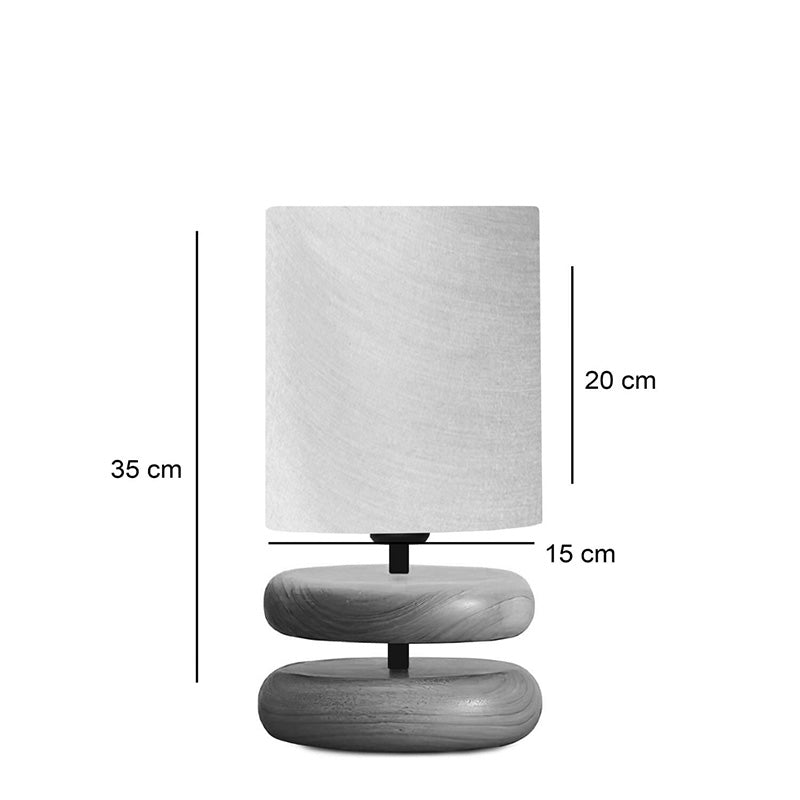 Lampa de Masa Clarion, bej-nuc, D15x35 cm, detaliu produs