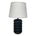 Lampă de masă cu design Graike, Ceramică, Negru-Bej, 26x37 cm