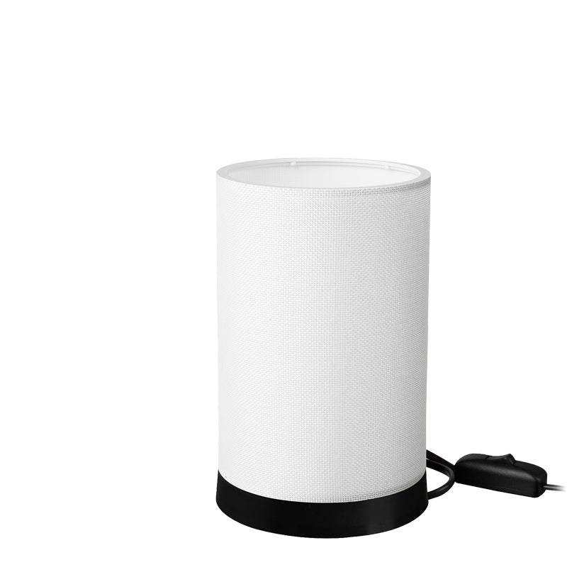Lampa de Masa Fana din pvc, Crem - Gri, D14x21 cm - Lampa de Masa Fana din pvc, Crem - Gri, D14x21 cm - 147-000178