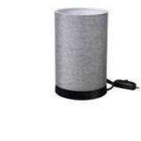Lampa de Masa Fana din pvc, Crem - Gri, D14x21 cm - Lampa de Masa Fana din pvc, Crem - Gri, D14x21 cm