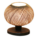 Lampa de masa Povilia, bej-negru, D20x30 cm