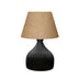 Lampa de Masa PWL-1068, neagra-bej, D22x32 cm