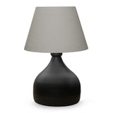 Lampa de Masa PWL-1068, neagra-bej, D22x32 cm - Gri