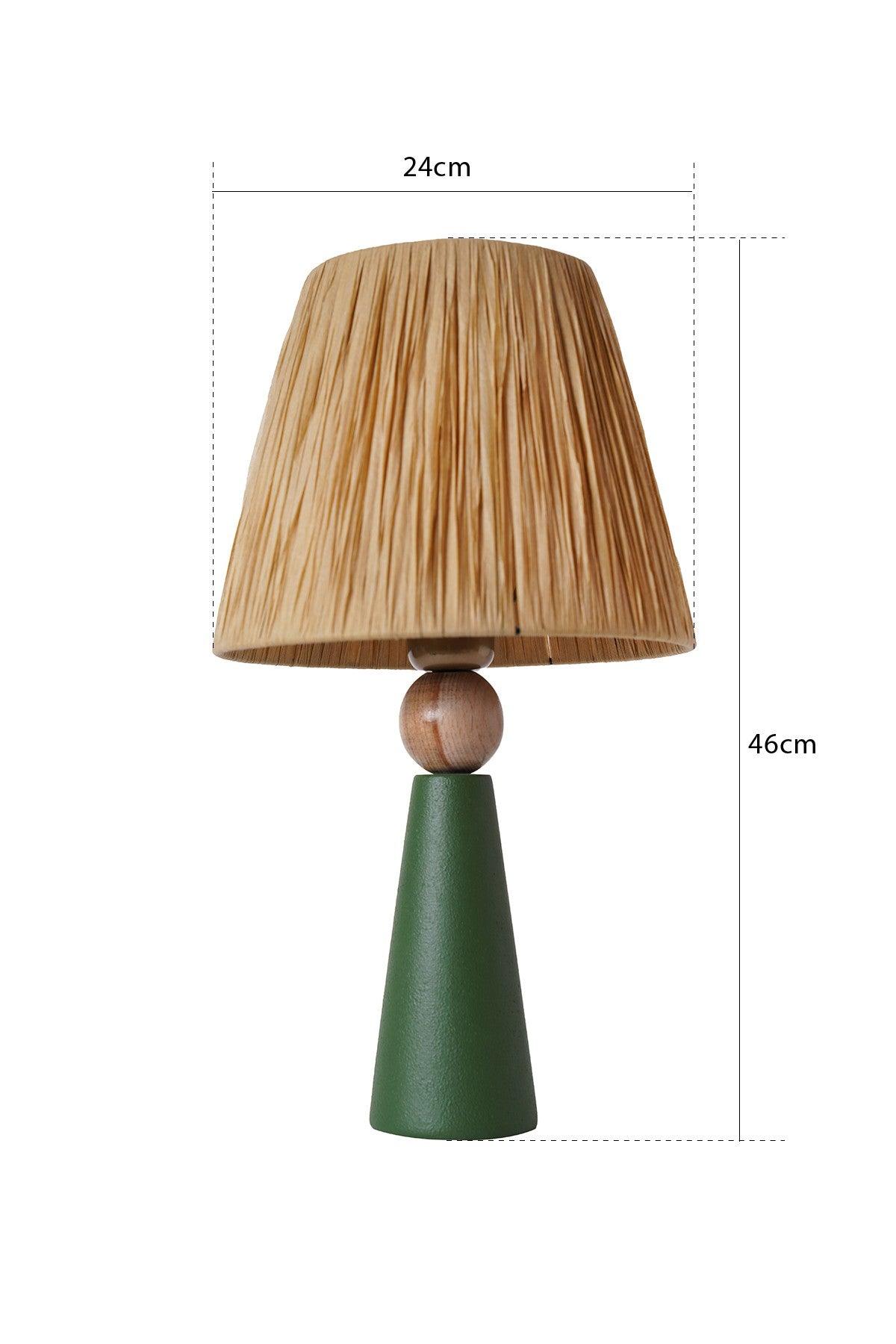 Lampă de masă YL496, Verde, 24x24x46 cm
