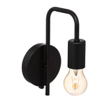 Lampa de perete Zhola, negru, 17x12x25 cm