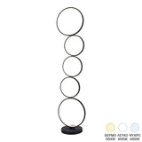 Lampadar Chemal, metal si LED, D30x130 cm - Negru