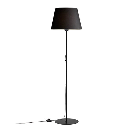 Lampa de podea Lumider din tesatura-metal, neagra, D35x152 cm