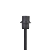 Lampa de podea Lumider din tesatura-metal, neagra, D35x152 cm