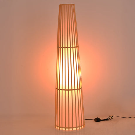Lampa de podea Nanto bambus, Natural, D29x120 cm