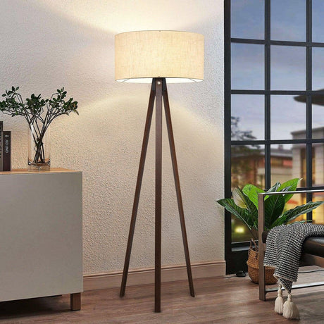 Lampadar PWL-1059, MDF si textil, D38x140 cm