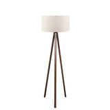 Lampadar PWL-1059, MDF si textil, D38x140 cm - Lampadar PWL-1059, MDF si textil, D38x140 cm