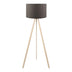 Lampadar PWL-1060, MDF si textil, D38x140 cm - 202-000170