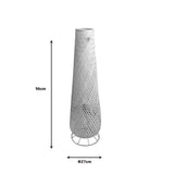 Lampa de podea Solian bambus, Natural, D27x96 cm