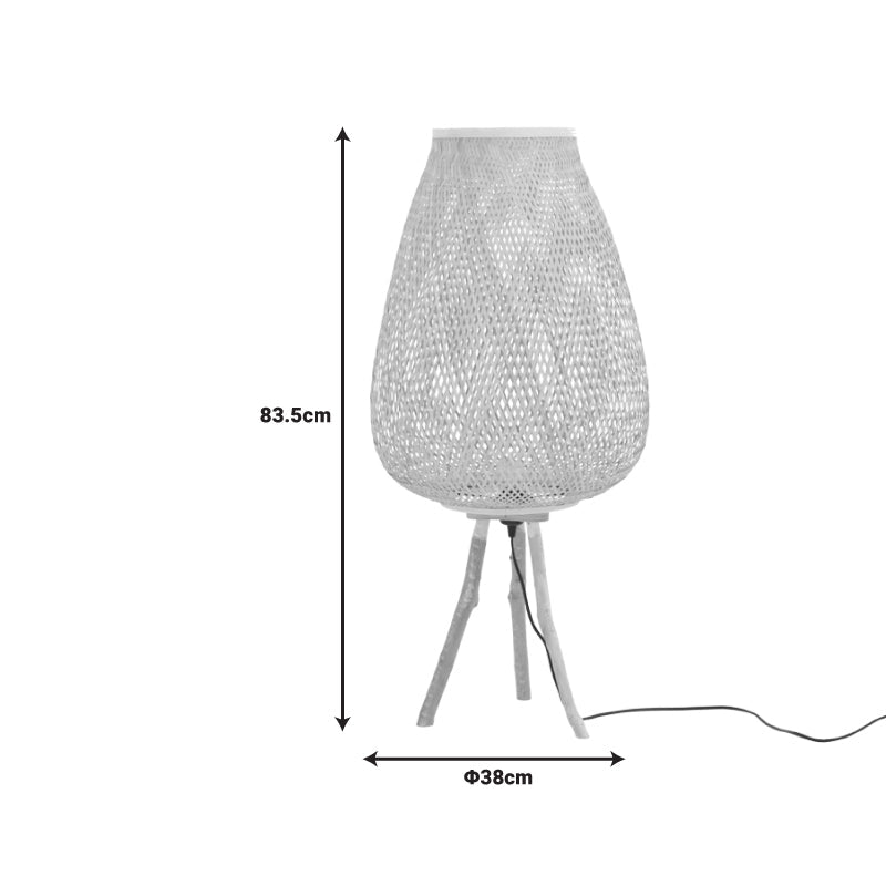Lampa de podea Vazel bambus, Natural, D38x84 cm