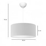 Lampa de tavan cu un singur bec PWL-1091, crem, D38x21 cm