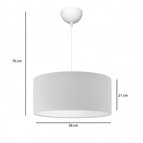 Lampa de tavan cu un singur bec PWL-1091, crem, D38x21 cm
