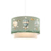 Lampa de tavan pentru copii Balon nuante de verde-crem, D30x20 cm