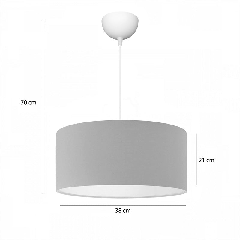Lampa de tavan PWL-1091, bej, D38x21 cm, imagine suplimentara
