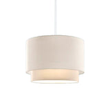 Lampa de tavan Tachi, crem, D30x20 cm