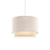 Lampa de tavan Tachi, crem, D30x20 cm