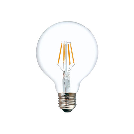 Lampa LED G80 Bec 3000K 200-220V, Transparent, 8x8x12 cm