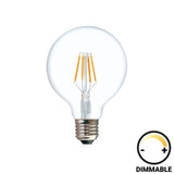 Lampa LED G95 Bec reglabil 200-220V, Transparent, 10x10x14 cm