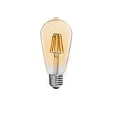 Lampa LED ST64 Bec 3000K chihlimbar, 7x7x15 cm