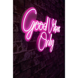 Lampa Neon Good Vibes Only 2, 37x62 cm - Roz