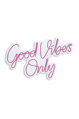 Lampa Neon Good Vibes Only 2, 37x62 cm - Roz