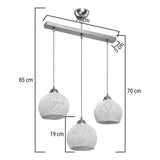 Lampa PWL-0973 II, Auriu, 50x18x85 cm